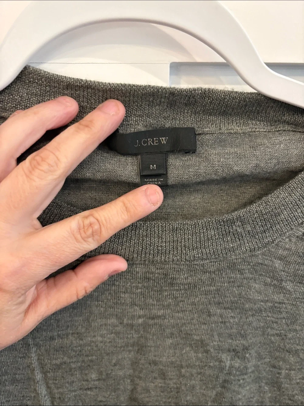 J. Crew Gray Crewneck Sweater